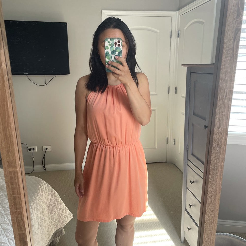 Peach summer dress, size Small, Forever 21